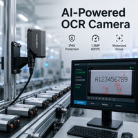 Caméra de vision intelligente programmable avec algorithme IA 1280x1024 60fps pour la mesure industrielle, logiciel gratuit, analogique