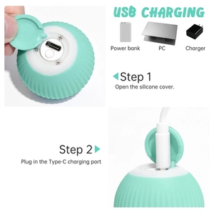 Jouets électriques pour chats, balle intelligente à roulement automatique, jouet interactif pour chatons, jouet pour chat qui se déplace seul, jouet pour chat d'intérieur - Product Image 3