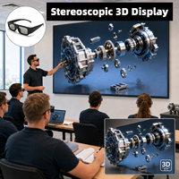 Écran LED 3D Stéréoscopique Bestar, Mur Vidéo, Résolution 8K, HDR10+, Haute Luminosité, Faible Lumière Bleue, Confort Oculaire, Léger
