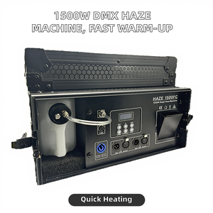 Machine à fumée DMX 1500W en promotion avec flightcase, télécommande DMX 512 pour scène, DJ, boîte de nuit, bar, discothèque - Product Image 2