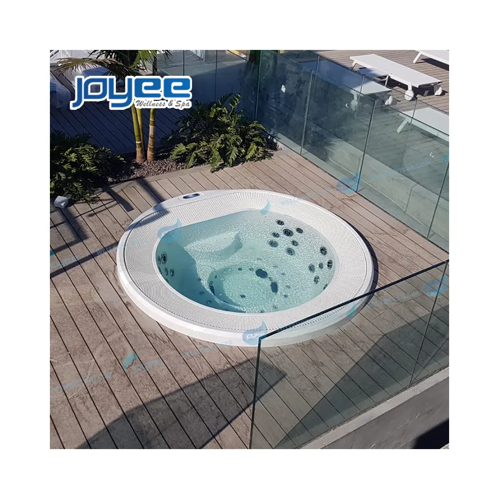 JOYEE Good Prices Sales 6 People Whirlpool spa drop in 6 Person Round Overflow Acrylic Shell Balboa Spa Outdoor Hot Tub