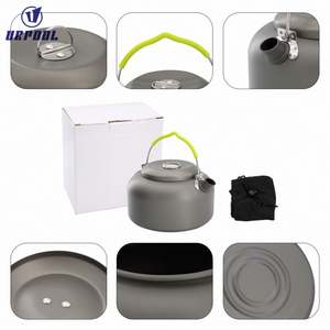 Ustensiles de cuisine portables pour l'extérieur, <span class=keywords><strong>mini</strong></span> théière de camping, <span class=keywords><strong>pot</strong></span> à eau de pique-nique avec sac de rangement <span class=keywords><strong>en</strong></span> filet pour la randonnée, la pêche, vaisselle écologique - Product Image 5