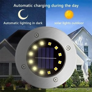 Luces Solares <span class=keywords><strong>para</strong></span> Exteriores al por Mayor, Lámpara Subterránea <span class=keywords><strong>de</strong></span> Disco con 20 LED, Foco Solar Enterrado <span class=keywords><strong>para</strong></span> Decoración <span class=keywords><strong>de</strong></span> Jardín, Césped y Patio - Product Image 2