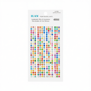 Adesivo con strass scintillanti ILAN 32 cm, design colorato e brillante per artigianato e decorazioni - Product Image 2