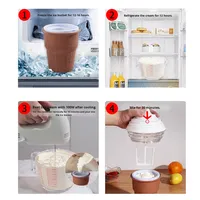 Nouveau produit transfrontalier, petite machine à crème glacée électrique DIY, machine à crème glacée maison créative, entièrement automatique, en acier inoxydable