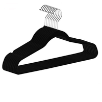 Cintres pour pantalons en velours avec barre antidérapante 360° °   Cintre pivotant simple en plastique et feutre pour pantalons, robes, shorts et jeans