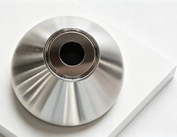 Trémie d'alimentation conique en acier inoxydable 304 sanitaire, à raccord Tri-Clamp, poli miroir, stérilisable, pour l'alimentation, les boissons et l'industrie pharmaceutique