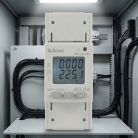 Medidor de Energía Monofásico de Acceso Directo a Riel DIN Acrel ADL200 AC, Modbus-rtu, Certificado CE-MID para Distribución