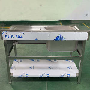 Fregadero de cocina de un solo cuenco de estilo europeo de lujo Fregadero de mesa de gran oferta de acero inoxidable para hoteles y restaurantes - Product Image 6