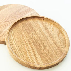 Artesanía en Madera, Bandeja de Servir de Madera Ecológica con Tema Budista, Personalizable, Decoración Única con Vetas de Madera, Belleza Natural, Pulido en India - Product Image 1