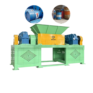 Trituradora de doble eje de alto rendimiento OEM para residuos industriales, máquina trituradora de cubos metálicos, trituradora de cubos metálicos. - Product Image 1