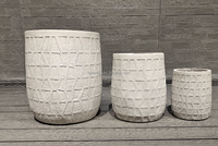 Pot de fleurs en fibre de verre sculpté à la main, style américain, design moderne, avec trou de drainage, écologique, léger, durable, 20L, pour centre commercial