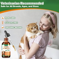 Gouttes liquides antibiotiques personnalisées OEM/ODM pour chiens et chats, traitement des infections des yeux, des oreilles et de la peau, formule vétérinaire