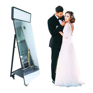 WB-02 Magic <b>Mirror</b> Photo Booth Wedding Use iPad Camera Ready Fabric Cover Detachable Frame <b>Foldable</b> Stand 5-6 People Capacity - Product Image 5