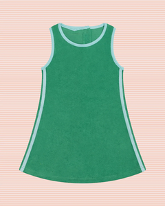 Vestito in Spugna per Bambina, Vendita Calda, <span class=keywords><strong>Primavera</strong></span> e Autunno, Abito Senza Maniche con Blocchi di Colore e Spalline - Product Image 5