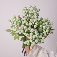 T-FT041 Groothandel Kunstmatige Besjes Bloemen Fruittak voor Kerst, Huis & Bruiloft Decoratie in Blauw Roze Rood Wit Paars