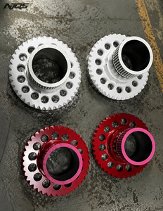 NJQS 인기 프론트 26x9 리어 26x10 스태거드 골드 노크오프 스타일 26인치 올 와이어 휠 - Product Image 5