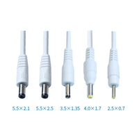 Câble d'alimentation USB-A vers DC 5.5x2.1mm 5.5x2.5mm 4.0x1.7mm 3.5x1.35mm 2.5x0.7mm 5V pour routeurs, jouets et éclairages LED