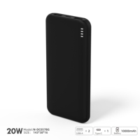 Batterie externe semi-solide NITIKA 10000mAh 20W PD, chargeur portable à double port à charge rapide, certifié 3C, PSE et CE