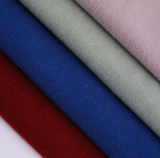 100% Polyester Chải Tricot Dệt Kim Nhung Vòng Đống Vải Cho Lót