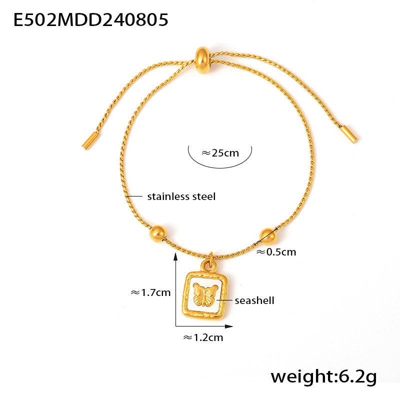 Bracelet E502 - Or blanc