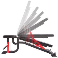 Banc de musculation réglable pliable, durable, noir, en métal, multifonctionnel, équipement de fitness moderne