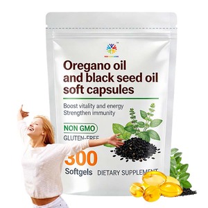 Capsule Morbide di Olio di Origano e Olio di Semi Neri all'Ingrosso con Etichetta Privata, Integratore per Aumentare Vitalità ed Energia e Rafforzare l'Immunità - Product Image 1