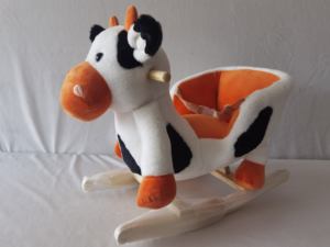 Chaise à <span class=keywords><strong>bascule</strong></span> en peluche de <span class=keywords><strong>vache</strong></span> pour bébé, à roulettes, berceau pour bébés, musique, vente en gros, collection - Product Image 3