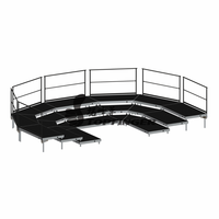 Plateformes de chœur pliantes en aluminium Topfinger 2026 à prix abordable, plateformes assises pour écoles, scène de chœur, estrade de chœur