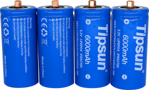 แบตเตอรี่ Tipsun 32700 ผลิตในจีน เซลล์แบตเตอรี่ 32700 3.2v 6000mah ลิเธียม - Product Image 6