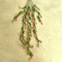 Guirlande de fleurs artificielles suspendues, fausse verdure, plante murale pour la décoration de la maison, des mariages, des balcons et des paniers