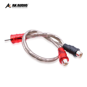 Sistema de Audio para Automóvil AK-RN4, Cable de Audio de Cobre Puro, Una Conexión <span class=keywords><strong>Macho</strong></span> y Dos Hembra, Línea de Señal - Product Image 3