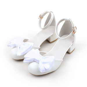 Chaussures pour petites filles, nouvelle collection printemps-été, légères, à bout ouvert, unies, mode, sandales à talons pour enfants - Product Image 1