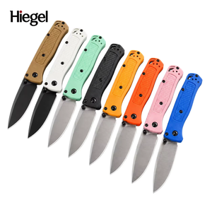 Leichtes Klappmesser mit Stahlklinge, Drop-Point-Spitze, Nylongriff und Flachkante für Outdoor, Camping und EDC - Product Image 1