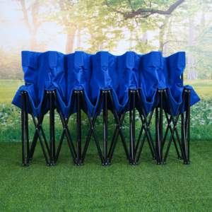 Hitree portátil 6 asientos equipo deportes línea lateral banco con respaldo <span class=keywords><strong>y</strong></span> bolsa de transporte para equipo deportivo Camping sillas de Banco plegables - Product Image 5