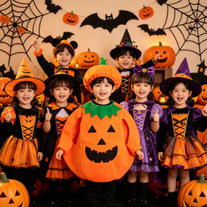 <span class=keywords><strong>Costume</strong></span> de fête d'Halloween pour enfants, déguisement unisexe pour tout-petits, tenue Jack O Lantern, ensembles de costumes de cosplay pour enfants d'Halloween - Product Image 1
