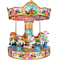 Le parc d'attractions attrayant extérieur d'enfants monte le cheval de carrousel de manège d'enfants à vendre