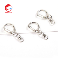 Vente en gros personnalisé métal alliage de zinc porte-clés chaîne breloque pince ensembles d'accessoires crochets porte-clés mousqueton fermoir porte-clés