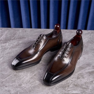 Zapatos Oxford Retro Británicos de Cuero para Boda, Hechos a Mano, Ligeros, Antideslizantes, Transpirables, con Cierre de Cordones, para Oficina y Verano - Product Image 2