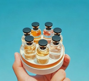 Empaque de Tubo de Papel Redondo Ecológico Personalizado para Botellas de Muestra de Perfume de Viaje en Paquete Múltiple con Inserto de Espuma EVA - Product Image 2