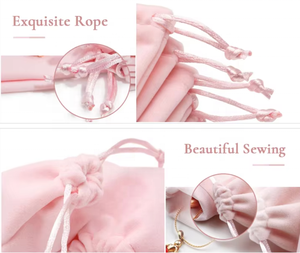 Bestpackaging Nhung Màu Hồng đồ trang sức Pouch dây kéo Jewel bao bì túi jewelri Pouch Túi biểu tượng tùy chỉnh Jewel Túi Quà Tặng - Product Image 2