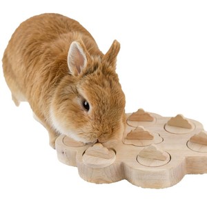 Caja de Comida para Conejos de Madera Personalizada, Juguete para Evitar el Aburrimiento con Premios Ocultos y Funciones de Búsqueda de Alimentos para Conejos - Product Image 4