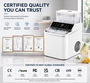 Electric Portable Countertop <b>Ice</b> Maker <b>Machine</b> 16KG/24H Fast <b>Ice</b> <b>Making</b> with 1.5L Water Tank Auto Cleaning <b>for</b> <b>Home</b> Kitchen - Product Image 6