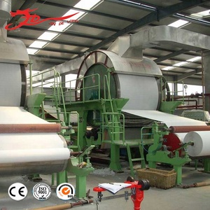 Machine à papier toilette de haute qualité, largeur filet 1575 mm, machine à fabriquer du papier en rouleaux jumbo pour usage domestique - Product Image 1