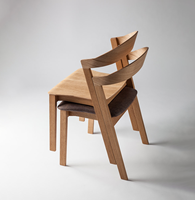 Chaise de salle à manger en bois massif de conception moderne nordique pour tabouret de restaurant commercial utilisation de conférence de bureau à domicile pour meubles de maison