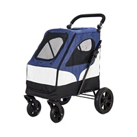La meilleure vente de poussette 3 roues avec freins pour grand chien grande poussette pour chien grande poussette pour animaux de compagnie avec grandes roues