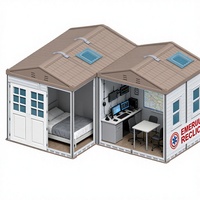 WooWild – Nouvelle Maison Modulaire Préfabriquée Portable, Écologique, Étanche en PEHD, Alimentée par Énergie Solaire, pour Entrepôt, Centre d'Urgence ou Tiny House