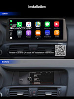 ES4725I Lecteur multimédia portable pour voiture Android 16.0 12,3 pouces avec GPS CarPlay 3G/4G 8 Go + 128 Go pour BMW X3 F25/X4 F26 (2011-2013)