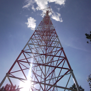 30 40 45 50 <span class=keywords><strong>55</strong></span> 60 metros de tres patas de acero galvanizado Wifi antena autoportante Telecom Tubular Mast 20m torre de antena de <span class=keywords><strong>TV</strong></span> - Product Image 3