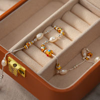 Collier TANGPEI pour femme en argent et or avec perles, alliage et fausses perles, bijoux fantaisie multicolores